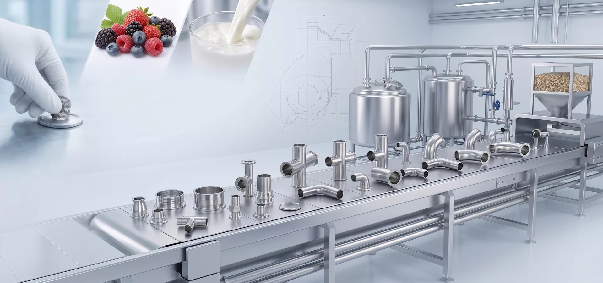Kina Sanitary Rostfritt stål Pipe Fittings leverantör Kina Sanitary Rostfritt stål Pipe Fittings leverantör