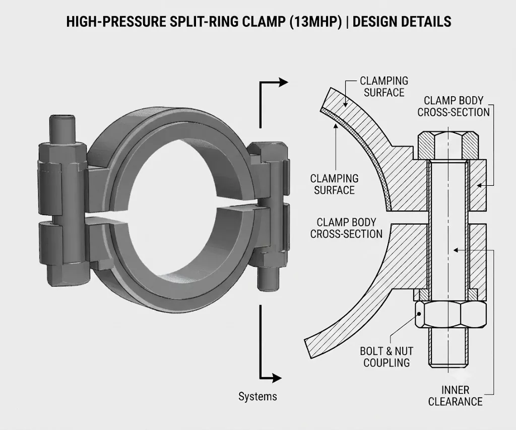 High Pressure Tri Clamp 13MHP
